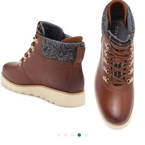 Cole Haan Waterproof Brown Nantucket Hiking Boots - NWT
